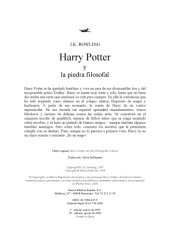 book Harry Potter y la piedra filosofal