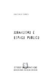 book Jornalismo e Espaço Público