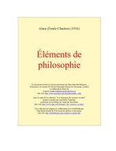 book Éléments de philosophie