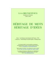 book Héritage de mots, héritage d'idées