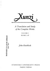 book Xunzi: A Translation and Study of the Complete Works_2 Vols.