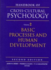 book Handbook of Cross-Cultural Psychology, Volume 2: Basic Processes and Human Development (2nd Edition)