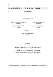 book Erkenntnistheoretische Grundlagenprobleme der Wahrnehmungspsychologie