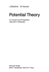 book Potential Theory: An Analytic and Probabilistic Approach to Balayage