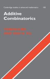 book Additive Combinatorics