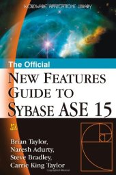 book The official new features guide to Sybase ASE 15