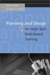 book Planning and Design for High-Tech Web-Based Training