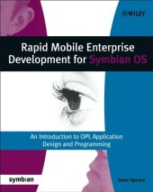 book Rapid Mobile Enterprise Development for Symbian OS: An Introduction to OPL Application Design and Programming