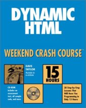 book Dynamic HTML Weekend Crash Course