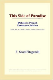 book This Side of Paradise (Webster's French Thesaurus Edition)