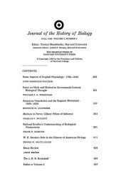 book Journal of the History of Biology, Vol. 2, No. 2