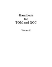 book Handbook for TQM and QCC Vol.II