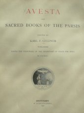 book Avesta, the Sacred Books of the Parsis, Vol. 1