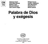 book Palabra de Dios y Exégesis