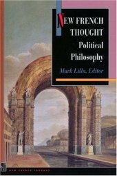 book New French Thought: Political Philosophy