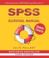 book SPSS Survival Manual: A Step by Step Guide to Data Analysis Using SPSS for Windows (Version 15)