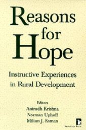 book Reasons for Hope: Instructive Experiences in Rural Development