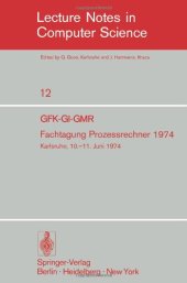 book GFK-GI-GMR Fachtagung Prozessrechner 1974: Karlsruhe, 10.–11. Juni 1974