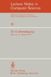 book Gl-4.Jahrestagung: Berlin, 9.–12. Oktober 1974