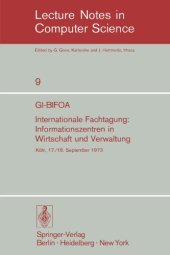 book GI-BIFOA Internationale Fachtagung: Informationszentren in Wirtschaft und Verwaltung: Köln, 17./18. September 1973