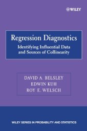 book Regression diagnostics: Identifying influential data and sources of collinearity