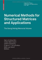 book Numerical methods for structured matrices and applications: G.Heinig memorial