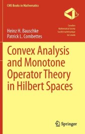 book Convex analysis and monotone operator theory in Hilbert spaces