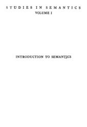 book Introduction to semantics