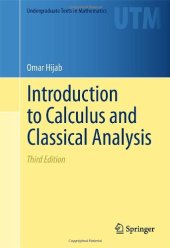 book Introduction to calculus and classical analysis