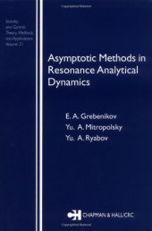 book Asymptotic methods in resonance analytical dynamics