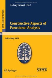 book Constructive aspects of functional analysis