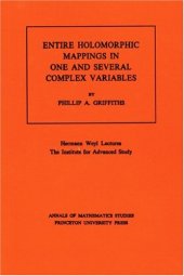 book Entire holomorphic mappings in one and several complex variables