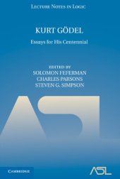 book Kurt Gödel: Essays for his Centennial