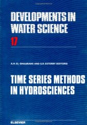 book Time Series Methods in Hydrosciences: Proceedings of an International Conference Held at Canada Centre for Inland Waters