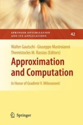 book Approximation and computation: In honor of Gradimir V. Milovanovic