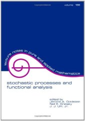 book Stochastic processes and functional analysis, M.M.Rao's 65th birthday