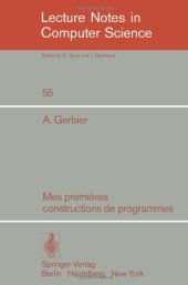 book Mes premières constructions de programmes