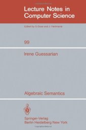 book Algebraic semantics