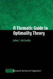 book A thematic guide to optimality theory