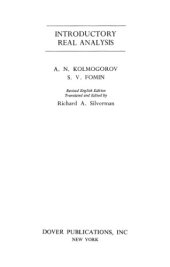 book Introductory real analysis