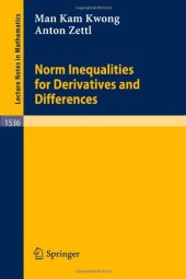 book Norm Inequalities for Derivatives and Differences