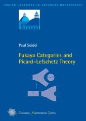 book Fukaya categories and Picard-Lefschetz theory