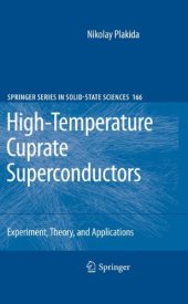 book High-Temperature Cuprate Superconductors: Experiment, Theory, and Applications
