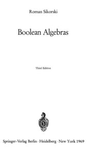 book Boolean algebras