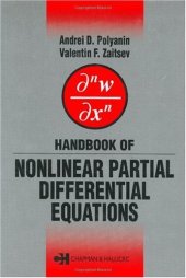 book Handbook of Nonlinear Partial Differential Equations