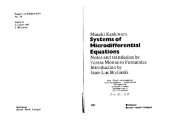 book Systems of microdifferential equations