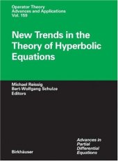 book New trends in the theory of hyperbolic equations; advances in partial differential equations