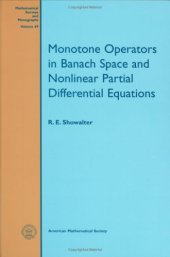 book Monotone operators in Banach space and nonlinear partial differential equations