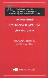 book Isometries on Banach spaces: function spaces