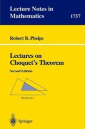 book Lectures on Choquet’s Theorem